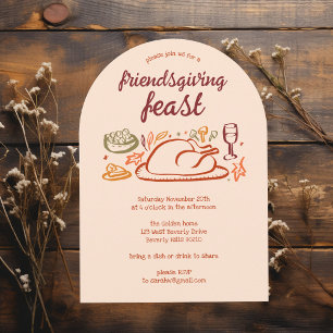 Invitation Whimsgiving Friendsgiving Diner ARCH