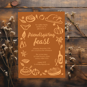 Invitation Whimsgiving Friendsgiving Dîner sur mesure