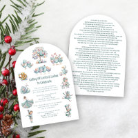 Whimsical 12 Jours de Noël Chant Blanc