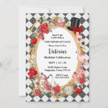 Whimsical Alice Mad Hatter Pays des merveilles Ann