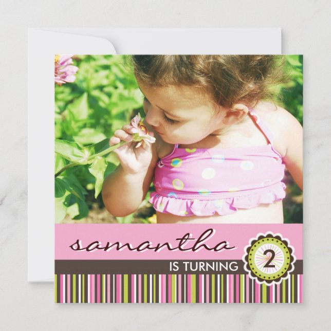 Invitation Whimsical Birthday Party (Devant)