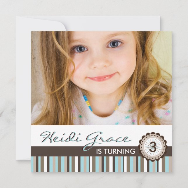 Invitation Whimsical Birthday Party (Devant)