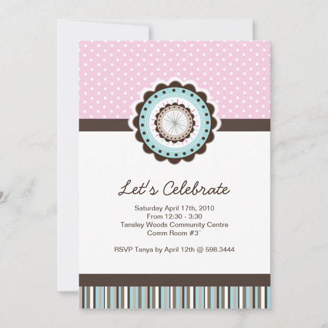 Invitation Whimsical Birthday Party (Devant)
