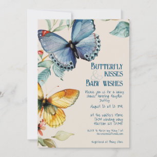 Invitation Whimsical Butterfly Fairytale Baby shower