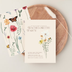 Invitation Whimsical Daisy Fleur sauvage Bachelorette Party