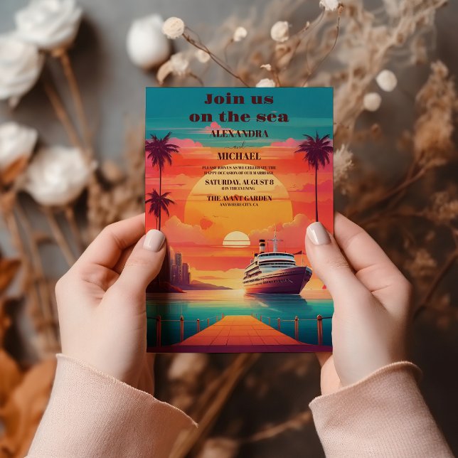 Invitation Whimsical exotique mariage jamaïcain (Créateur téléchargé)