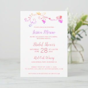 Invitation Whimsical Floral