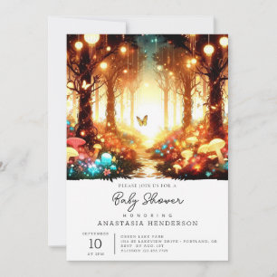 Invitation Whimsical Fun Enchanted Forest Baby shower