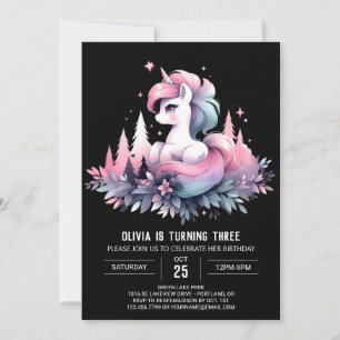 Invitation Whimsical Fun Horse Anniversaire