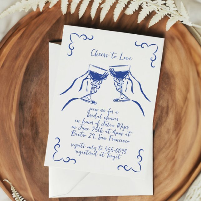 Invitation Whimsical Funky encourage à aimer la Fête des mari (Créateur téléchargé)