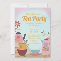 Whimsical Garden Fairytale Tea Party Fille Anniver