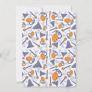Invitation Whimsical Halloween Greeting Card – Magical Doodle