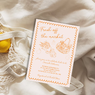 Invitation Whimsical Hors Du Marché Main Dessous Fête des mar