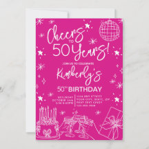 Whimsical Pink encourage à 50 ans Anniversaire
