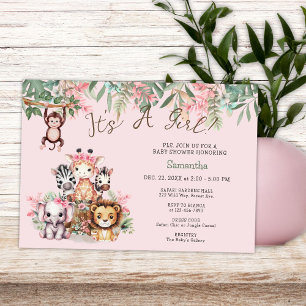 Invitation Whimsical Safari Jungle C'est un Baby shower de fi