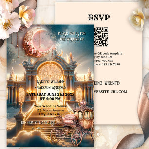 Invitation Whimsical Steampunk Fairy Tale All in One Mariage