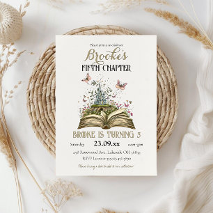 Invitation Whimsical Story Magasin Livre Thématique Anniversa