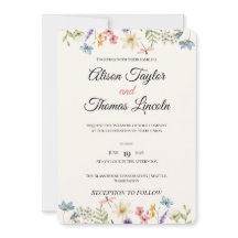 Whimsical Wildflower Meadow Butterfly Wedding