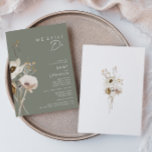 Invitation Whimsical Wildflower | Sage We Still Do Renewal<br><div class="desc">This Whimsical Wildflower | Sage we still do renewal invitation is perfect for your simple, elegant boho vow renewal. The minimalist watercolor wildflowers will help bring your vision to life! The design of pretty white and gold flowers, with touches of purple and yellow, is sure to complete your minimal fall...</div>