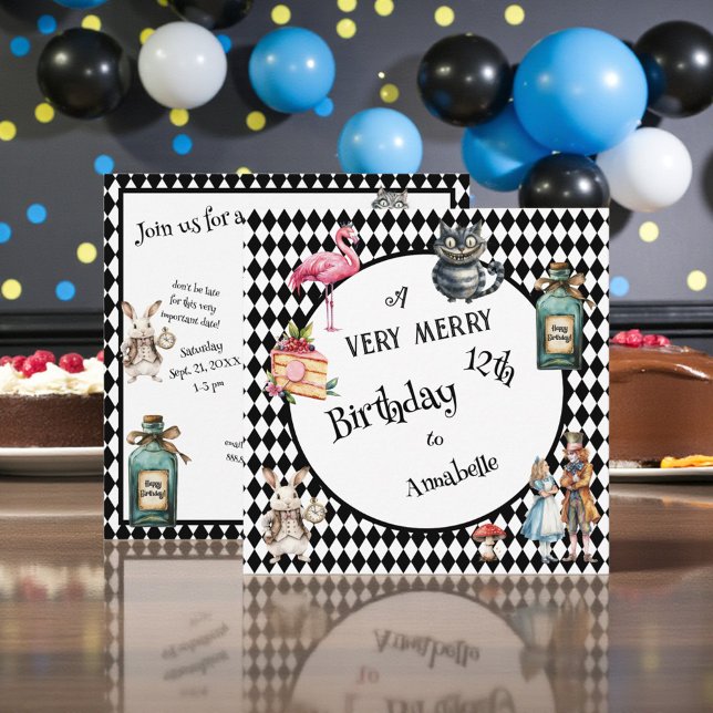 Invitation Whimsical Wonderland Birthday Party (Créateur téléchargé)