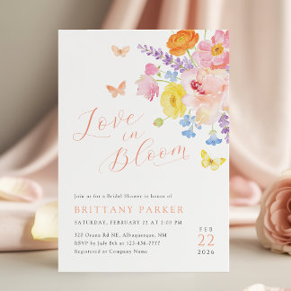 Invitation Whimsy Floral Bridal Shower