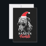 Invitation Whippet Santas Favori Funny Christmas<br><div class="desc">Whippet Santas Favori Funny Christmas</div>