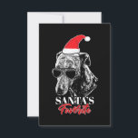 Invitation Whippet Santas Favori Funny Christmas<br><div class="desc">Whippet Santas Favori Funny Christmas</div>