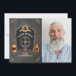 Invitation Whiskey Birthday Aged to Perfection 50th Chalk<br><div class="desc">Jour de la Marque âgée à l'anniversaire de la perfection. Parfait pour toute fête d'anniversaire d'âge. Conception du dos incluse</div>