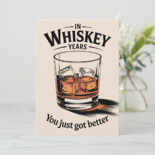Invitation Whiskey Birthday Card Birthday Card pour lui Papa