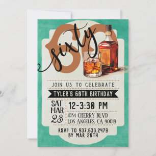 Invitation Whiskey & Cigars 60e anniversaire