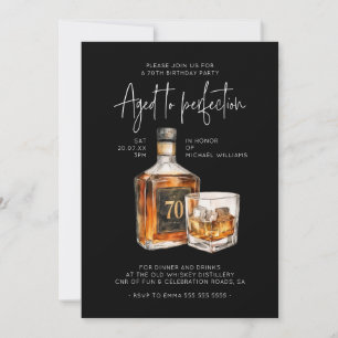 Invitation Whiskey pour les 70 ans de Grand-Père