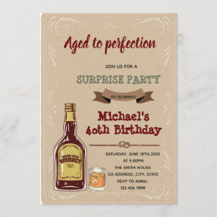 Invitation Whiskey vieilli à l'invitation parfaite