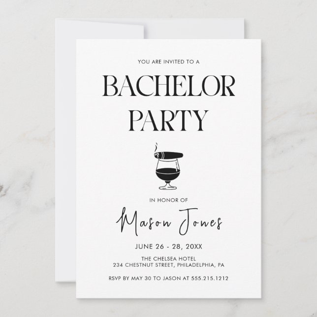 Invitation Whisky Cigar (Devant)