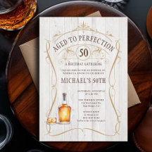 Whisky Parfait Rustique Bois Blanc 50e Anniversair
