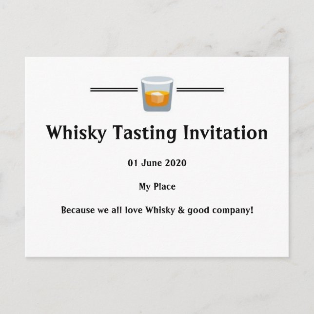 Invitation Whisky Tasting (Devant)