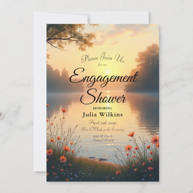 Invitation Whispers au bord de l'eau (Devant)