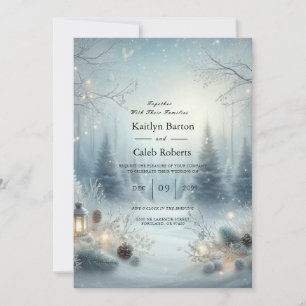 Invitation Whispers d'un solstice d'hiver
