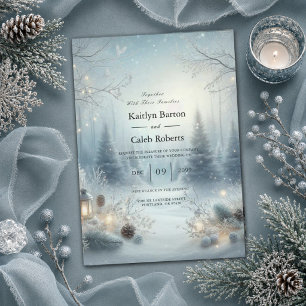 Invitation Whispers d'un solstice d'hiver