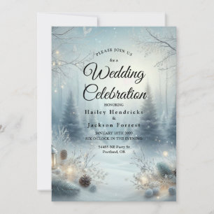 Invitation Whispers d'un solstice d'hiver