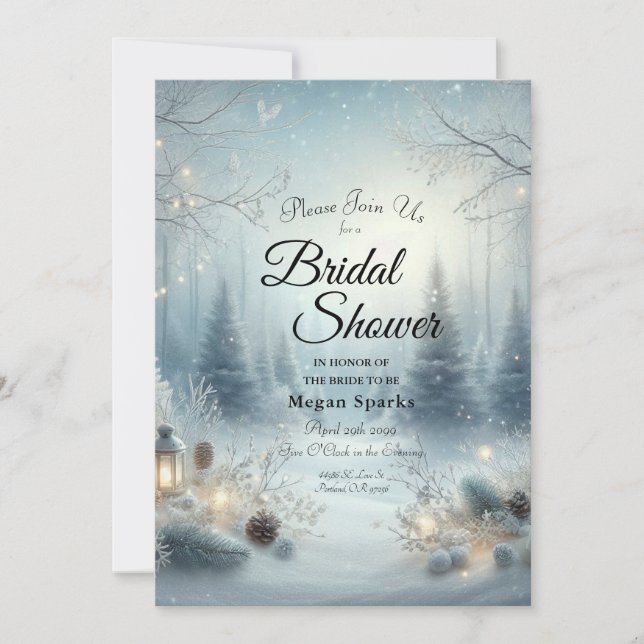 Invitation Whispers d'un solstice d'hiver (Devant)