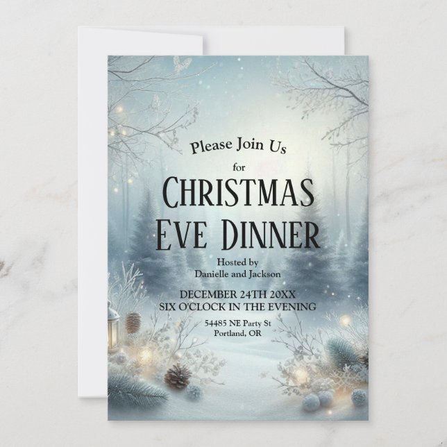 Invitation Whispers d'un solstice d'hiver (Devant)