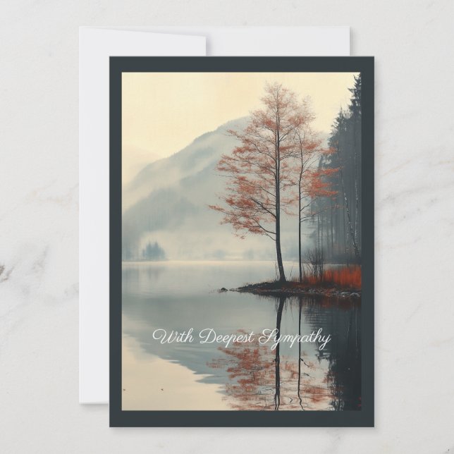 Invitation Whispers of Autumn Reflection (Devant)