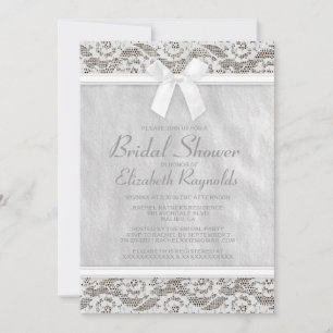 Invitation White Country Lace
