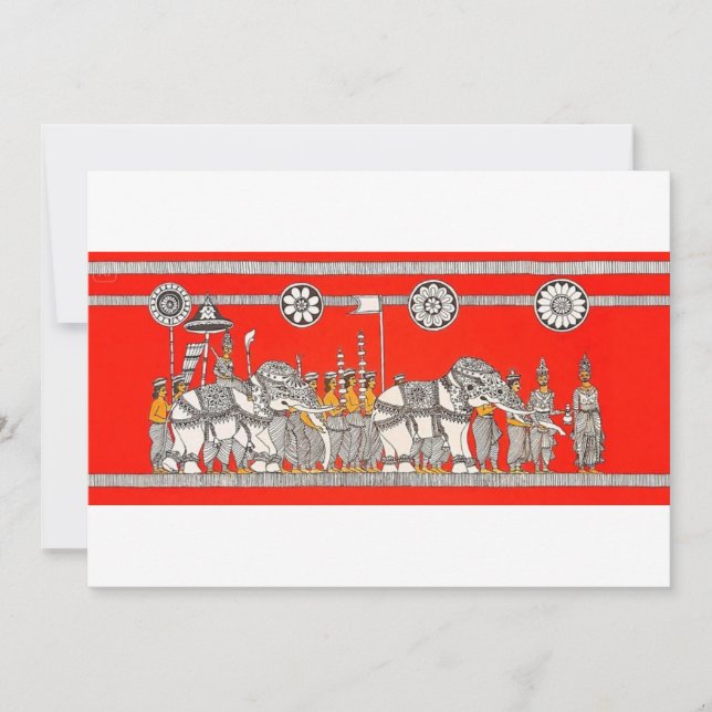 Invitation White Elephants & Kadyan Dancers (Devant)