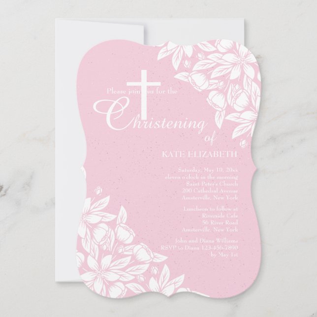 Invitation White Jasmine Invite (Devant)