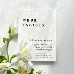 Invitation White Modern Bold Nous sommes engagés dans la part