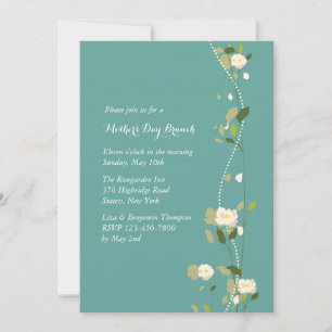 Invitation White Rose Garland