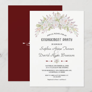 Invitation White Rose Roses Bourgogne