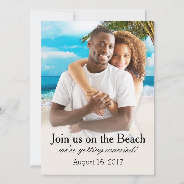 Invitation White Sands Beach DEMANDEZ-MOI DE PHOTOCHOISIR VOT (Devant)