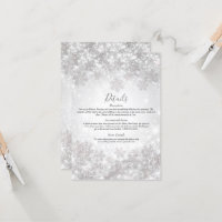 White Snowflakes Winter Wonderland Détails du Mari
